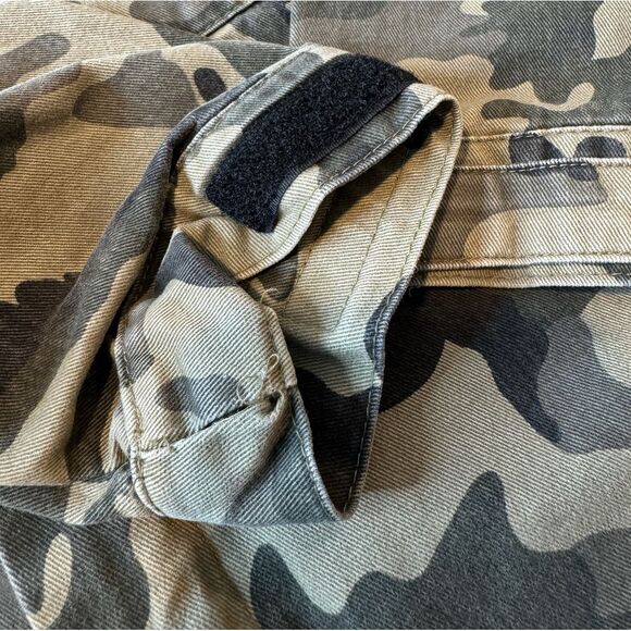 Zara Men Multicolor Camouflage Long Sleeve Pockets Full Zip Hooded Jacket Sz S - Picture 8 of 16